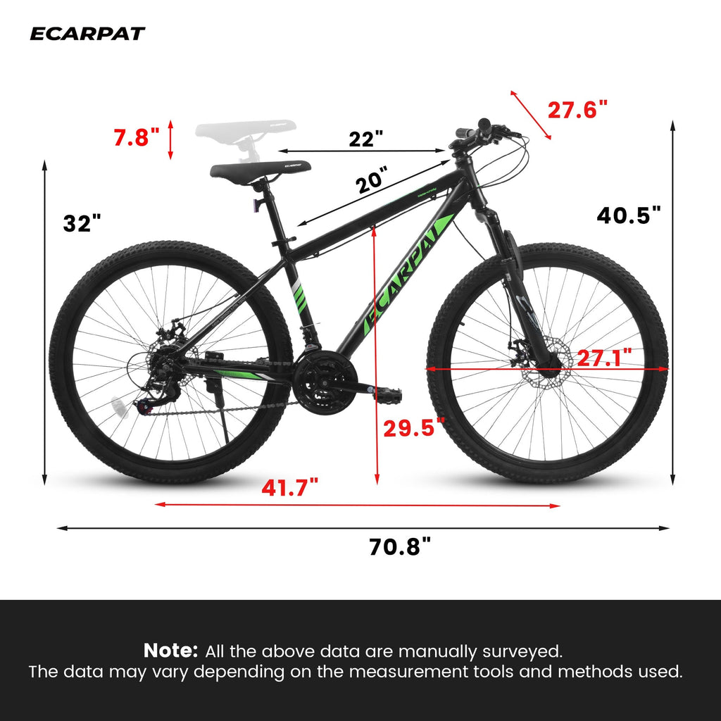 Ecarpat™ A27366 – 27.5" 21-Speed Mountain Bike (Aluminum Frame)