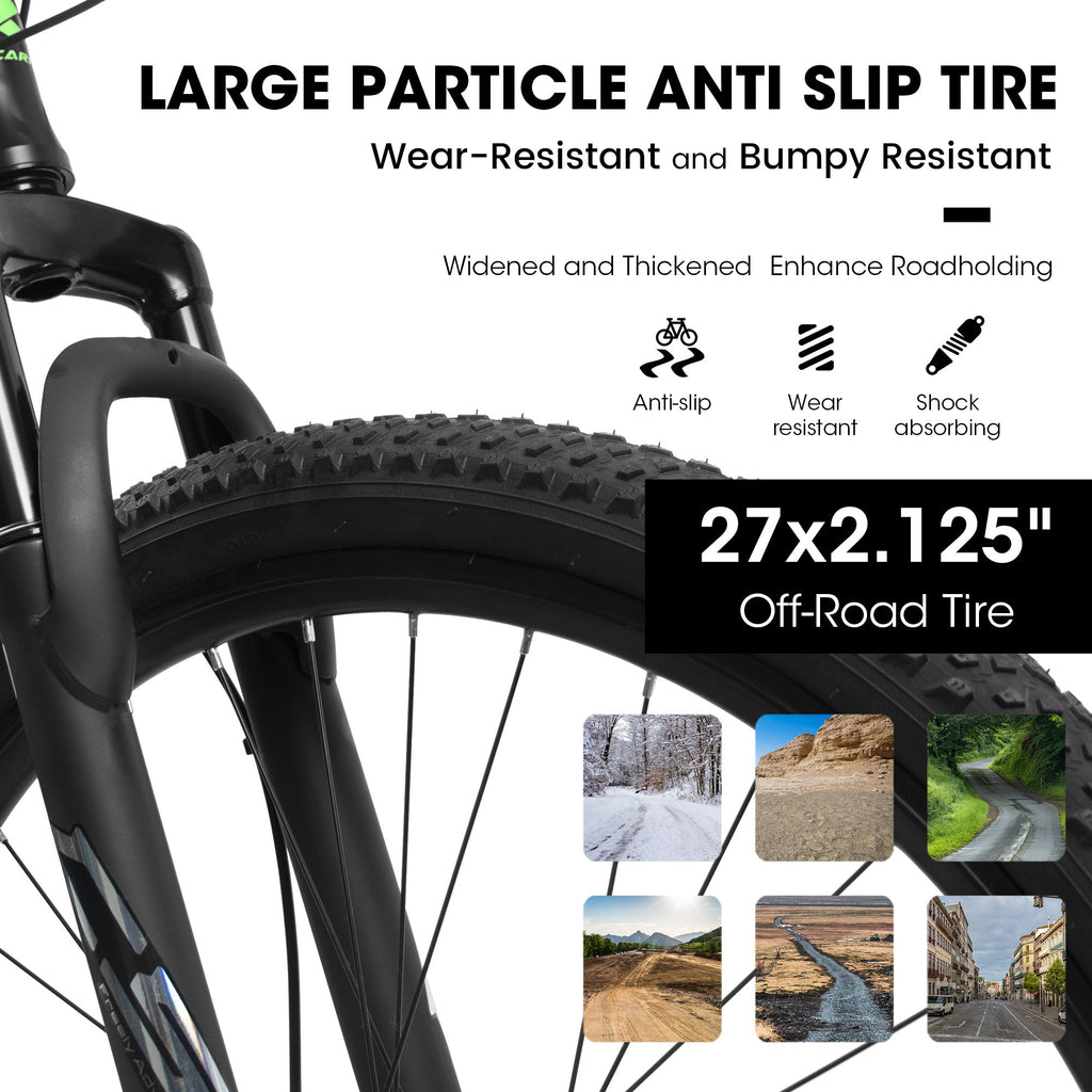 Ecarpat™ A27366 – 27.5" 21-Speed Mountain Bike (Aluminum Frame)