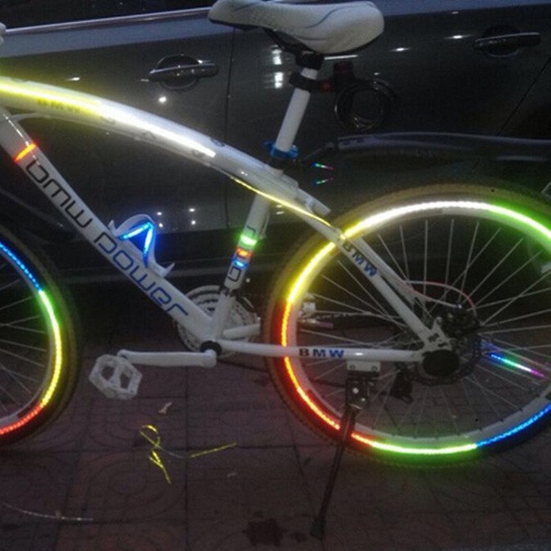 Fluorescent MTB Bike Bicycle Sticker Cycling Wheel
