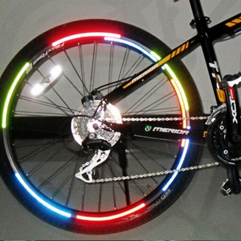 Fluorescent MTB Bike Bicycle Sticker Cycling Wheel