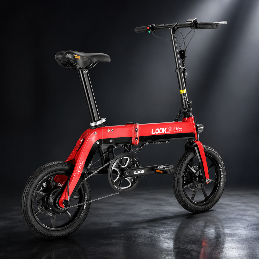 LOOK 14 Inch Foldable Electric Mini Bike with 350W Brushless Motor