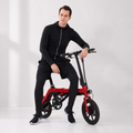 LOOK 14 Inch Foldable Electric Mini Bike with 350W Brushless Motor